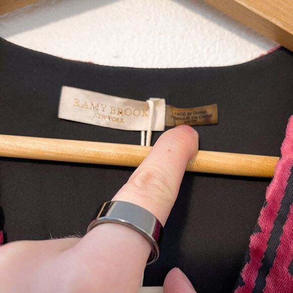 Ramy Brook Clarice Velvet Mini Dress Size XS NWT DAMAGED - Picture 2 of 13